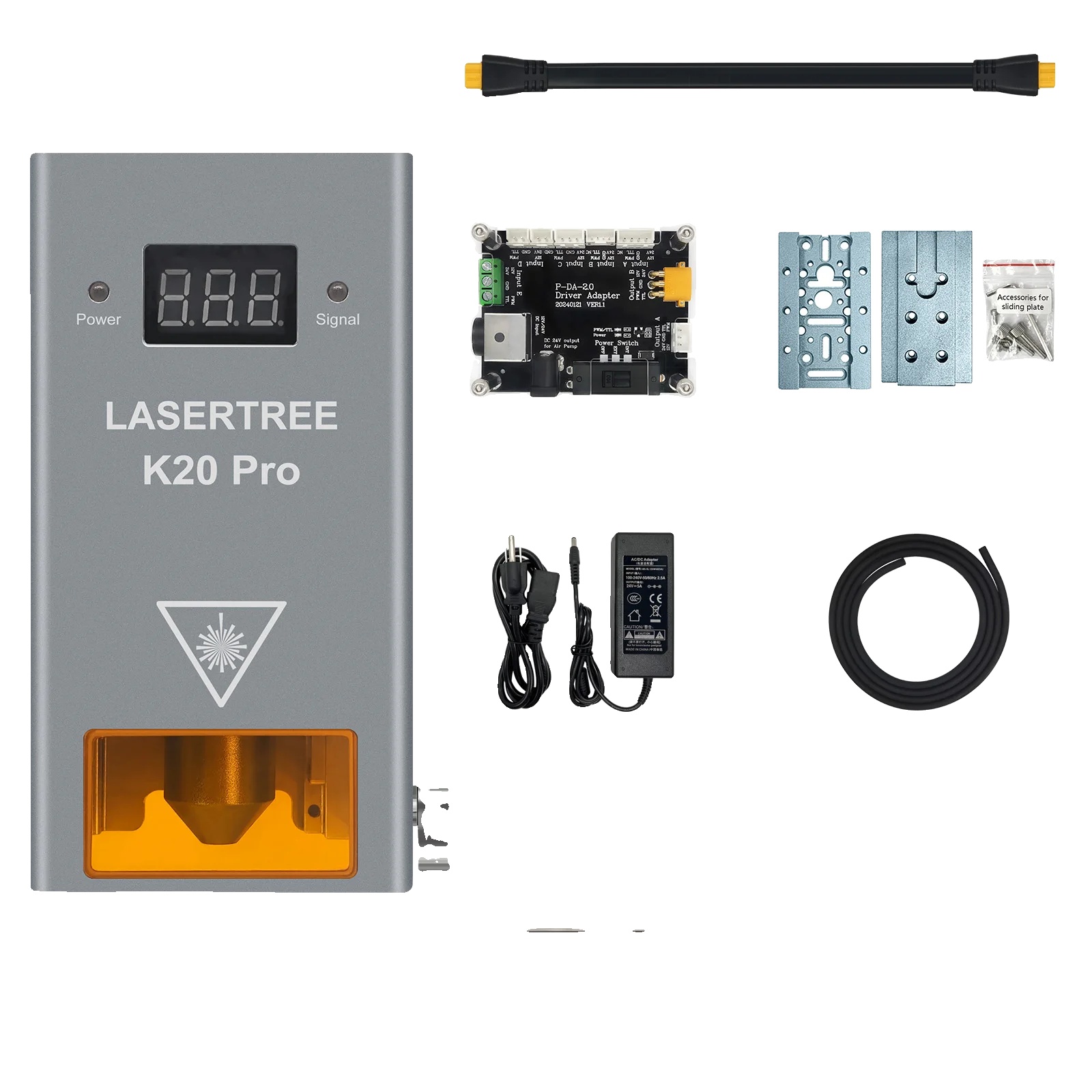 Laserkopf, 20 W Optische Leistung, Luftunterstützungstechnologie