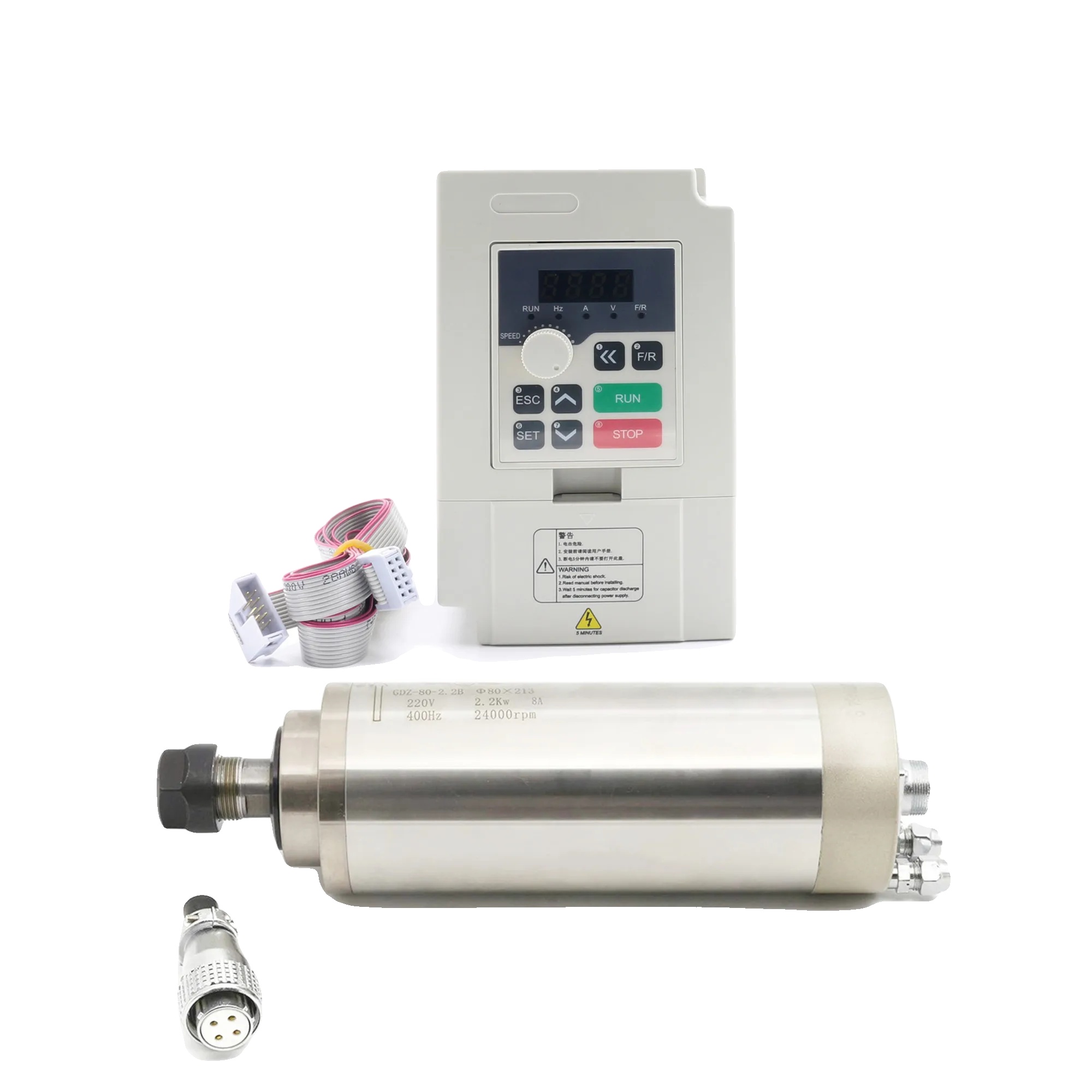 Cnc-frässpindelmotor, Wassergekühlt, Hohe Präzision, Mit Zusätzlichem Rtm-frequenzumrichter, 220 V