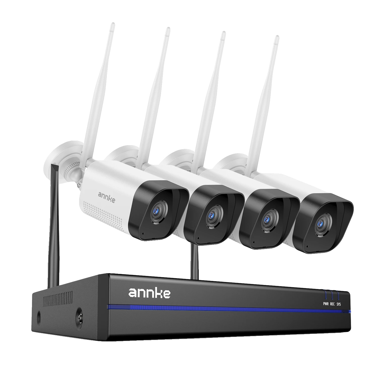 Videoüberwachungssystem, 8-mp-auflösung, 16-kanal-unterstützung, 4-kamera-16-kanal-nvr, 2 Tb