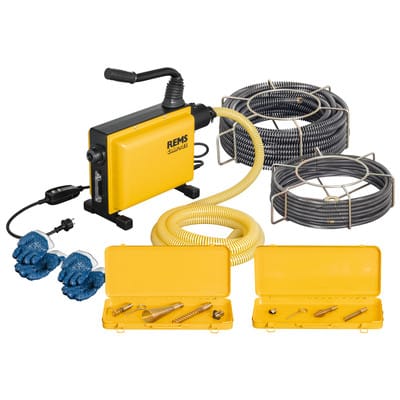 Elektrischer Abflussreiniger Rems Cobra 22 - mit kuppelbaren Spiralen - 172012 R220