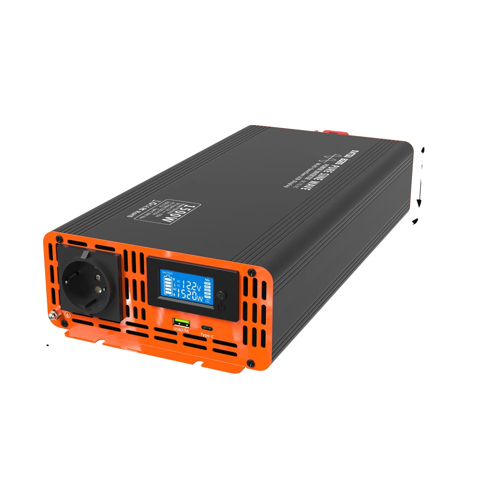 Reiner Sinus-wechselrichter, Wirkungsgrad Über 90 %, Zwei Spannungsausgänge, Psw-12v 1500w