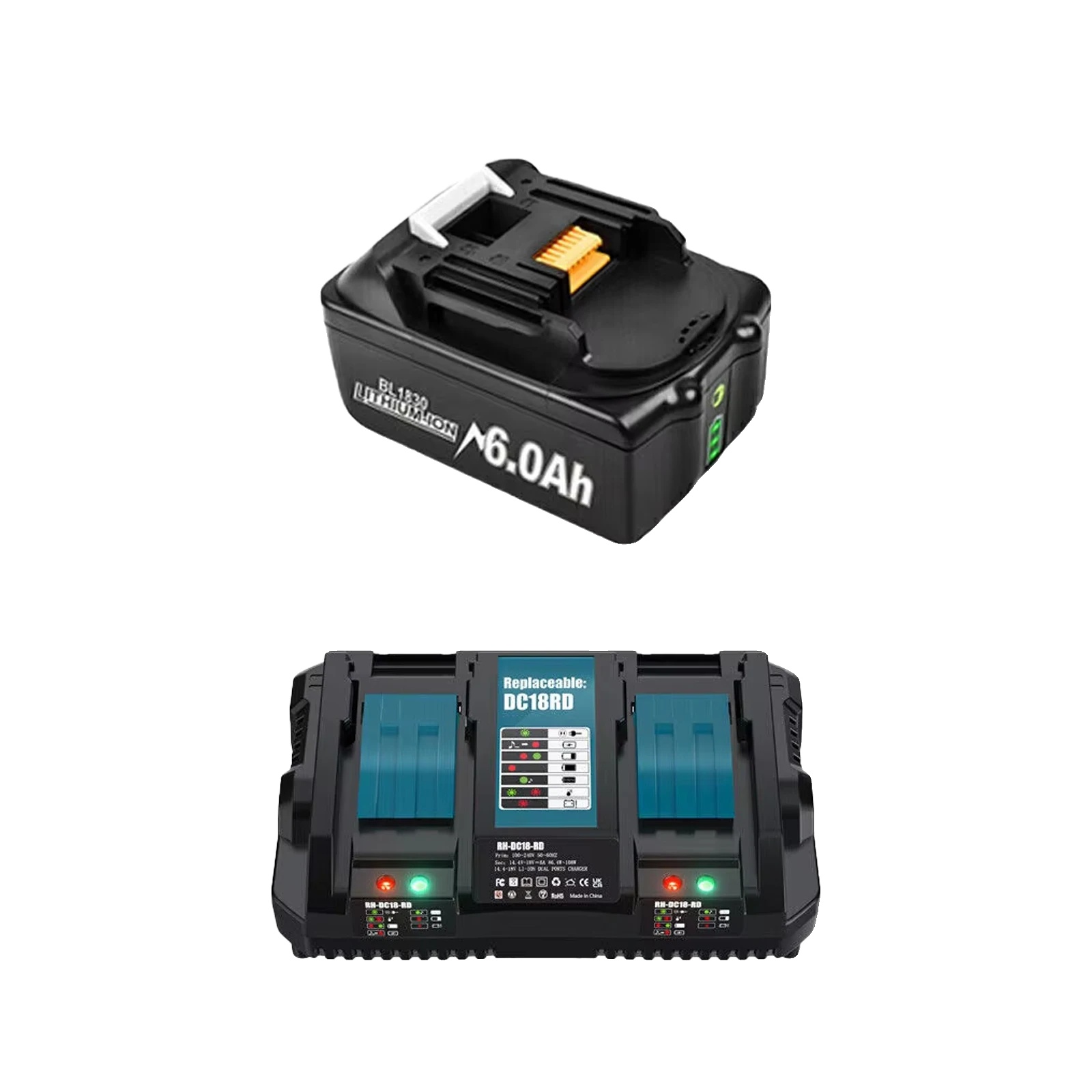 Lithium-ionen-akku, 6000 Mah Kapazität, 18 V Spannung