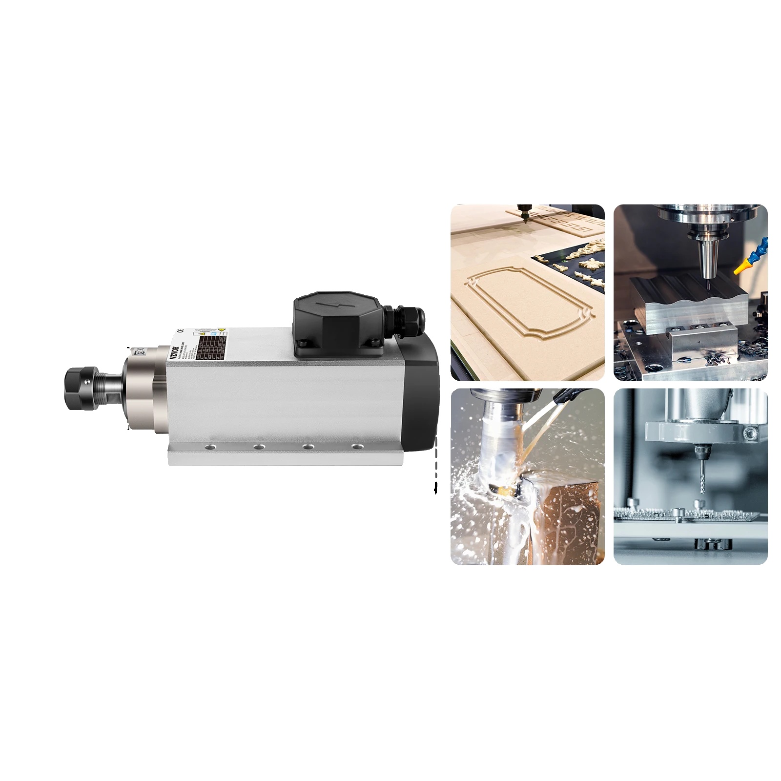 Spindelmotor, Luftgekühlt, Leistung Von 0,8 Kw Bis 4 Kw, 2,2 Kw Er20 Square