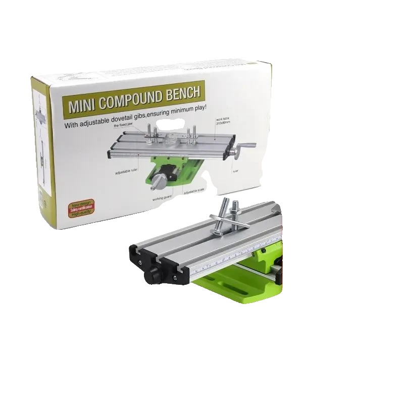 Mini-präzisionsfräsmaschine, Tischgröße 300 Mm X 90 Mm, Verfahrweg X-achse 200 Mm, Verfahrweg Y-achse 50 Mm, Skaleneinstellung 1,25 Mm, Höhe 76 Mm