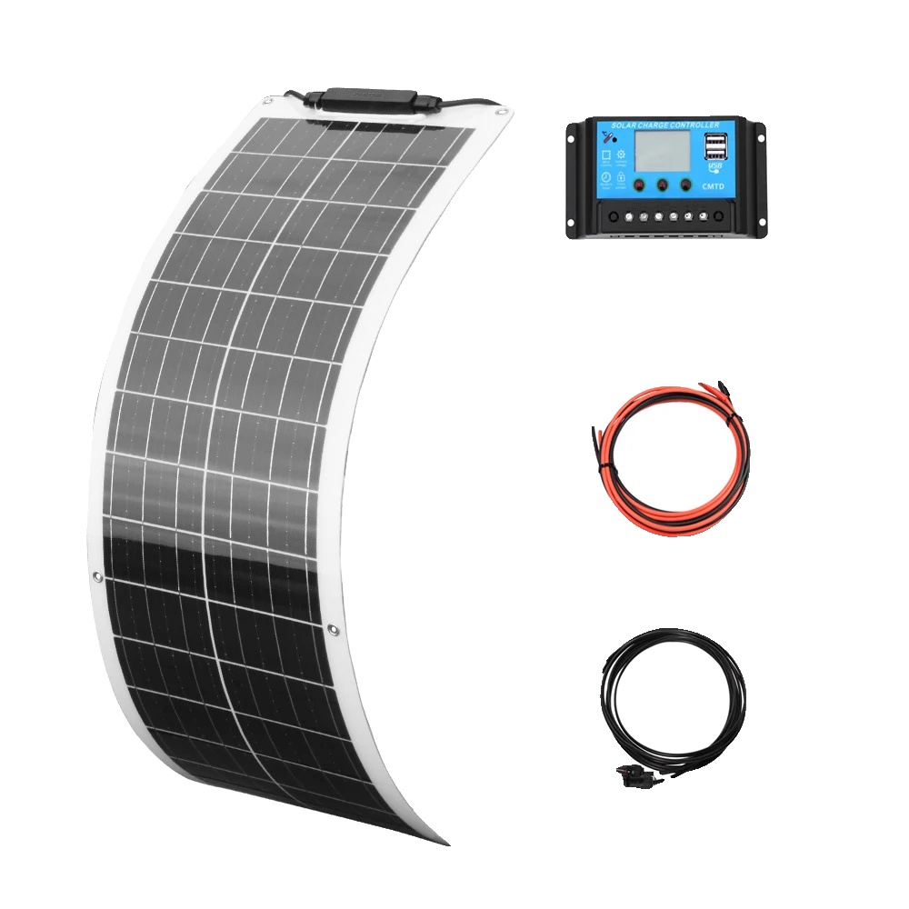 Flexibles Solarmodul-set, Hohe Effizienz, Leichtes Design, 12v 50w Solarset