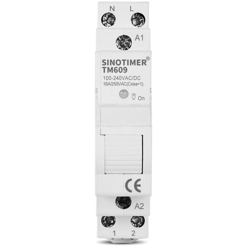 Tm609 Intelligenter Wlan-timer Für Din-schienenmontage, Fernsteuerung Per Smartphone-app Über Die Tuya-app, Programmierbares 16-a-relaismodul (100–240 V Ac) Für Hausautomations- Und Steuerungssysteme