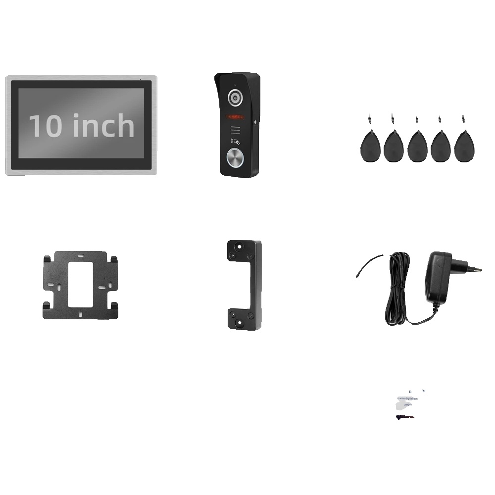 Gegensprechanlage, Wlan-anschluss, 1080p-videoqualität, 10-zoll-bildschirm