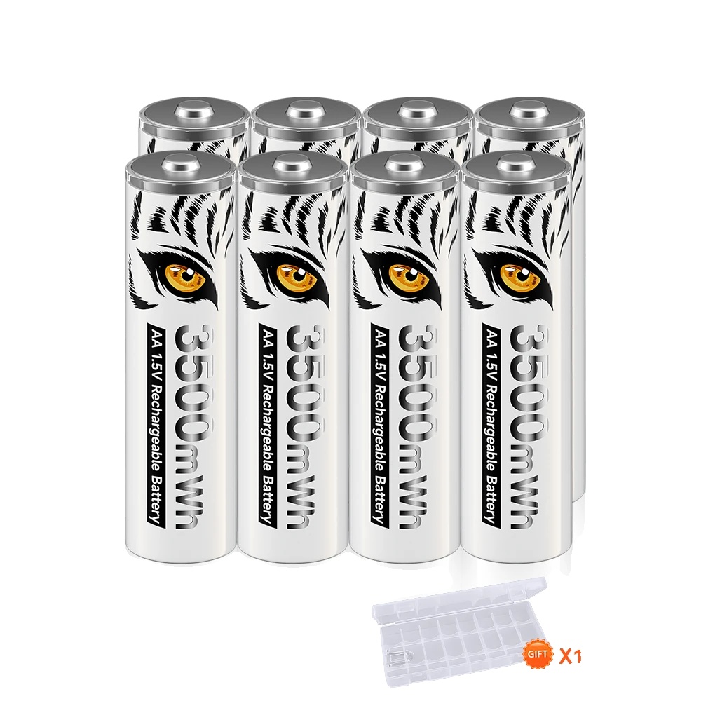 Wiederaufladbare Batterien, Usb-ladegerät, Hohe Kapazität, 8 Aa-batterien