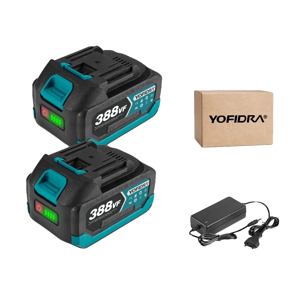 Wiederaufladbarer Lithium-akku, 15000 Mah Kapazität, Nennspannung, Ladegerät 2x388vf-1, 18 V