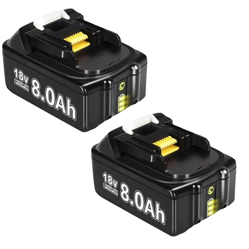 Akku Für Elektrowerkzeuge, 8000 Mah Kapazität, Kompatibel Mit Bl1830, 2 Stück 8,0 Ah
