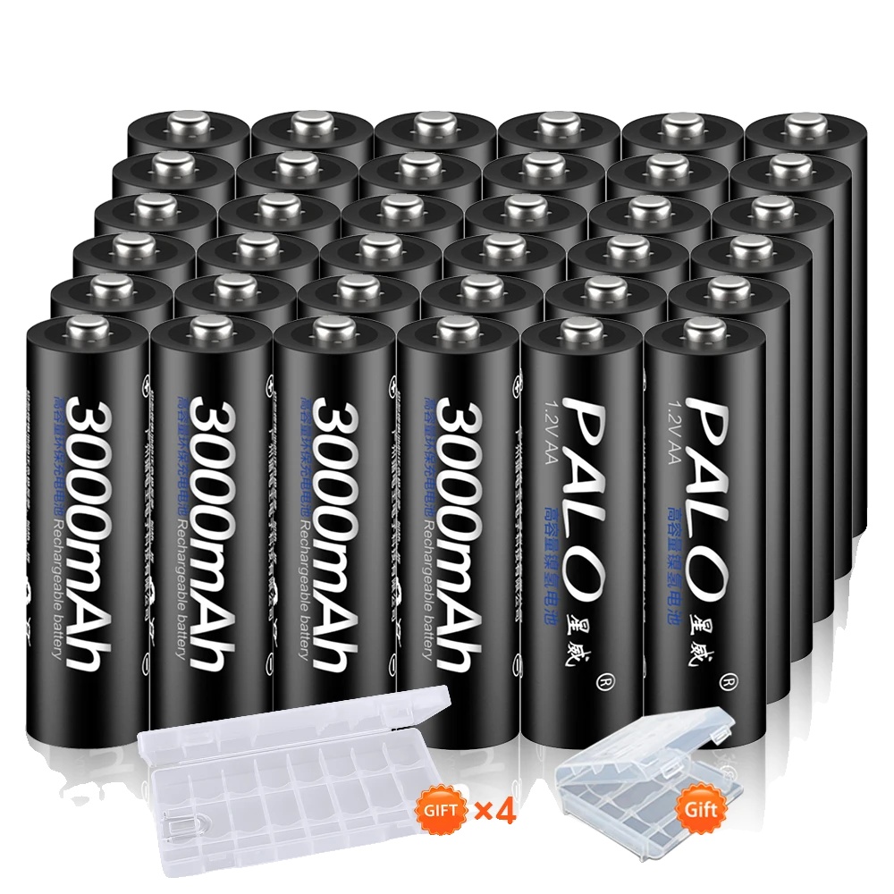 Wiederaufladbare Batterien, 3000 Mah Kapazität, Ni-mh-typ, 36 Stück Aa