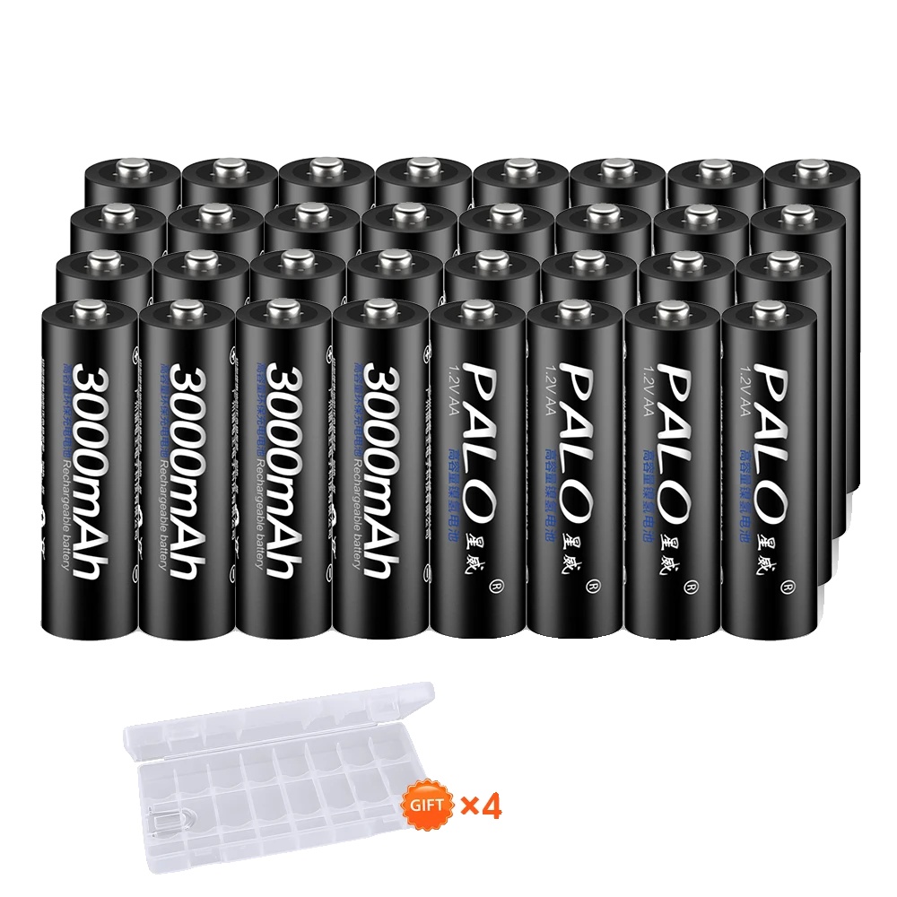 Wiederaufladbare Batterien, 3000 Mah Kapazität, Ni-mh-typ, 32 Aa-batterien