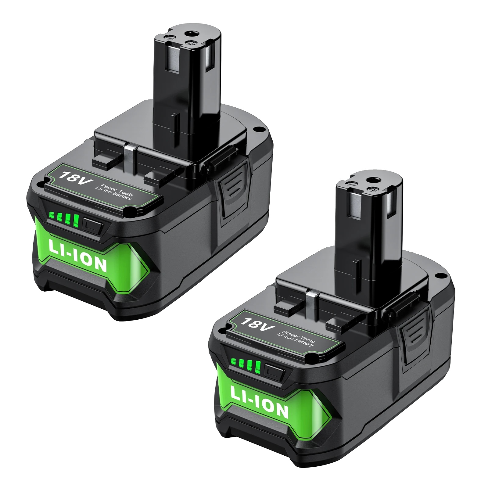 Akku-ersatz, 8000 Mah Kapazität, Lithium-ionen, Kompatibel Mit Ryobi, 2 Stück 8.0