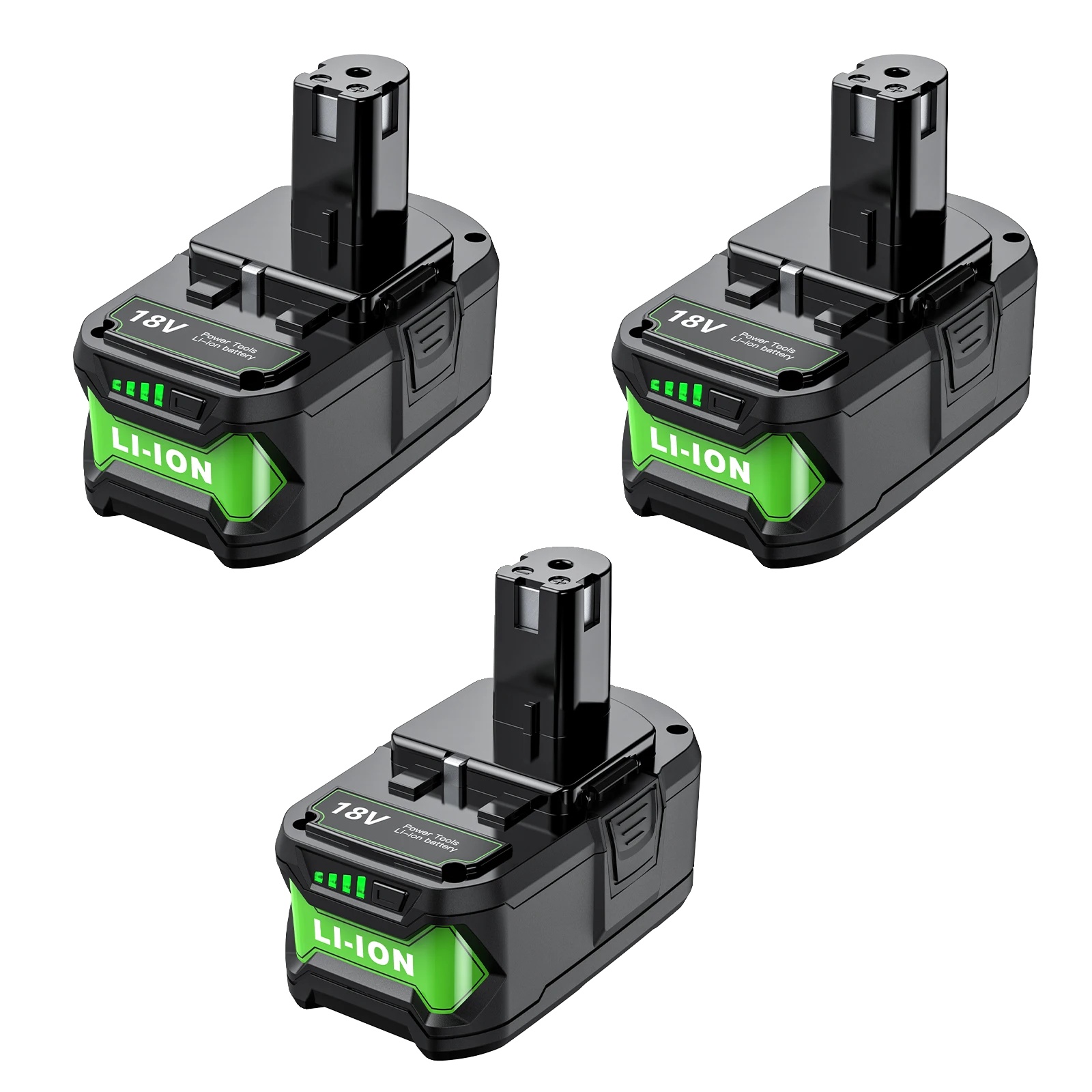 Akku-ersatz, 8000 Mah Kapazität, Lithium-ionen, Kompatibel Mit Ryobi, 3 Stück 8.0