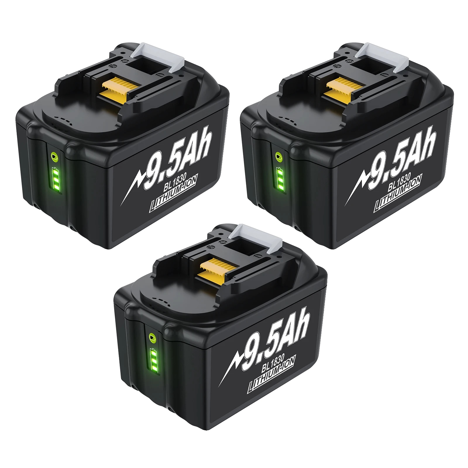 Akku, 9500 Mah Kapazität, Breite Kompatibilität, 3 X 9,5 Ah, 18 V
