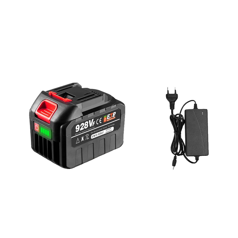Akku Für Elektrowerkzeuge, 15000 Mah Kapazität, Kompatibel Mit 18 V–21 V, 1x Ladegerät 928vf-1