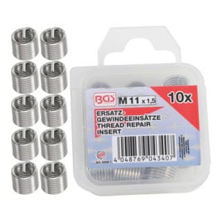 Ersatz-Gewindeeinsätze M11 x 1,5 mm 10-tlg.