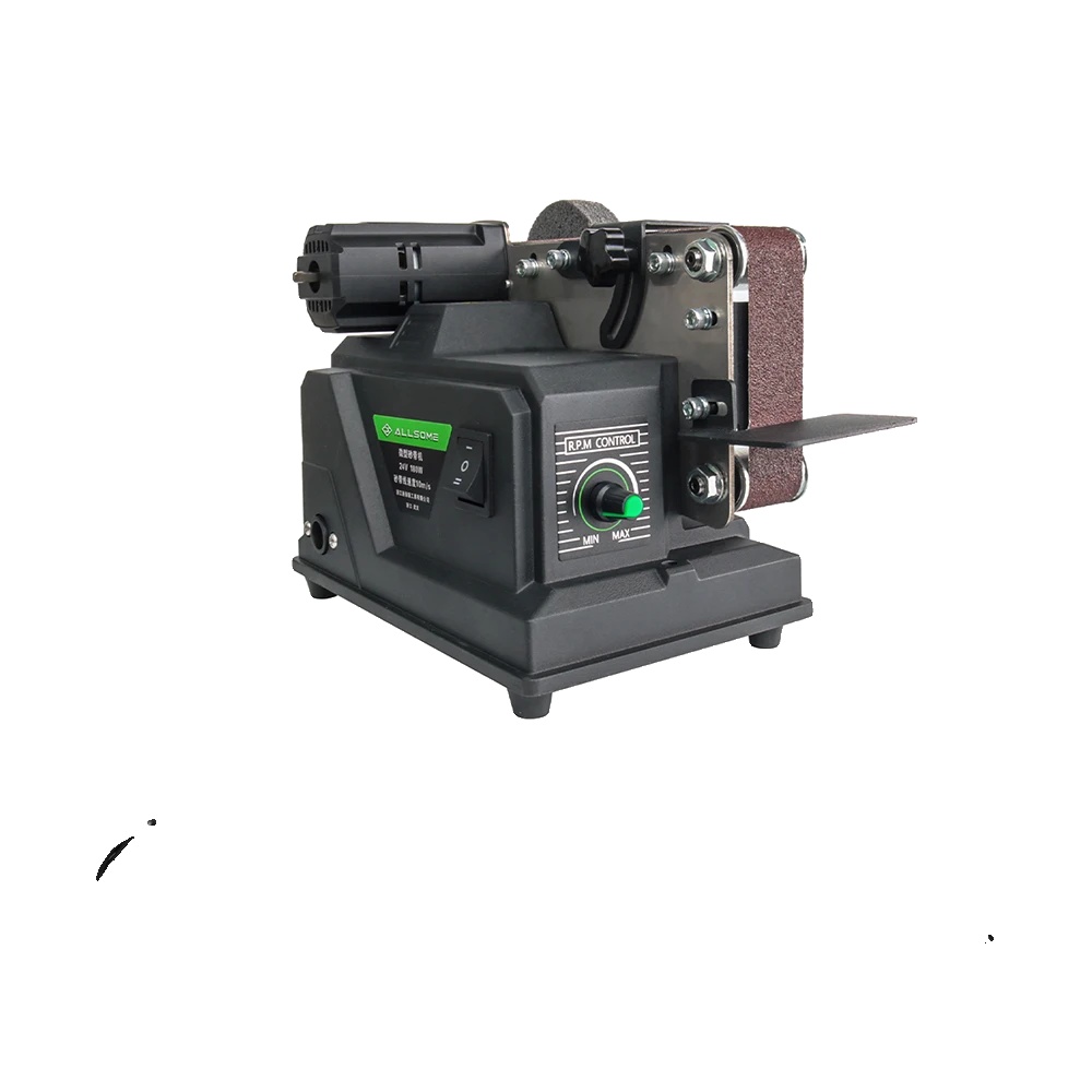 Elektrischer Bandschleifer, 180 W Leistung, Leerlaufdrehzahl 7000 U/min