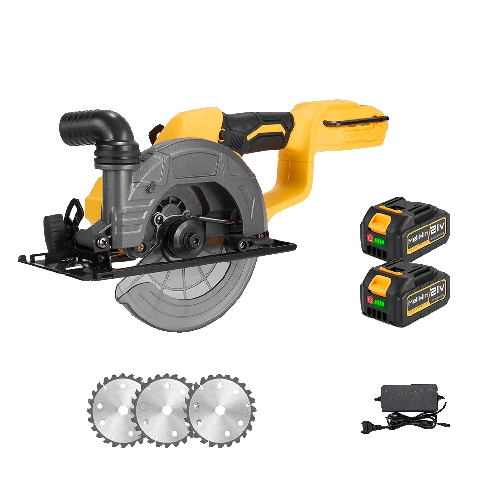 Kreissäge, Bürstenloser Motor, 7200 U/min Drehzahl, 2 Akkusätze