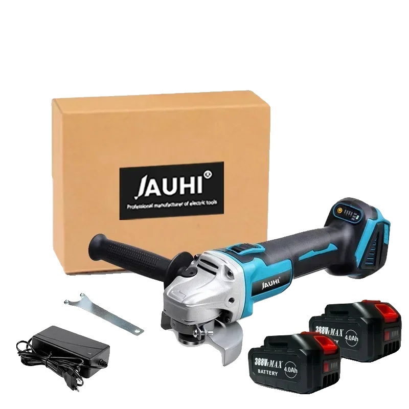 Winkelschleifer, Bürstenloser Motor, 20.000 U/min, 2 Akkus - 388vf