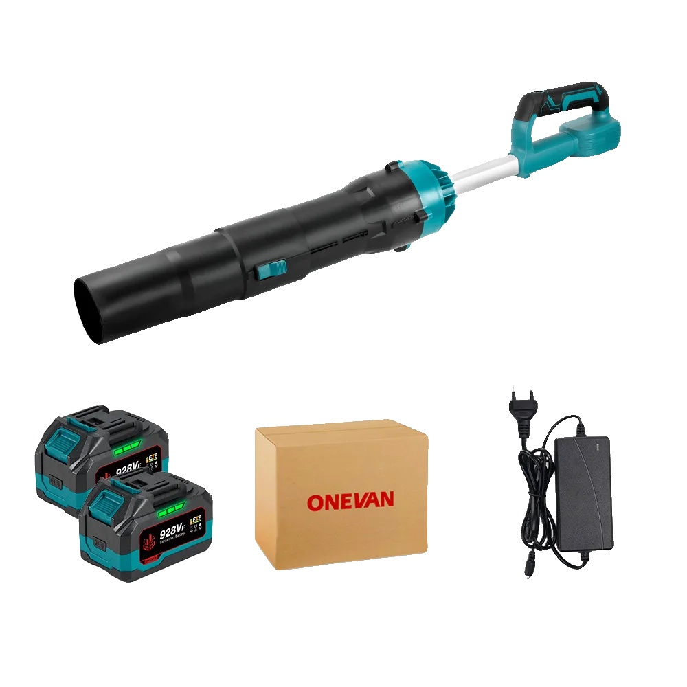 Turbogebläse, Bürstenloser Motor, Hohe Windgeschwindigkeit, 2 Akkus, 1 Eu-stecker, Eu