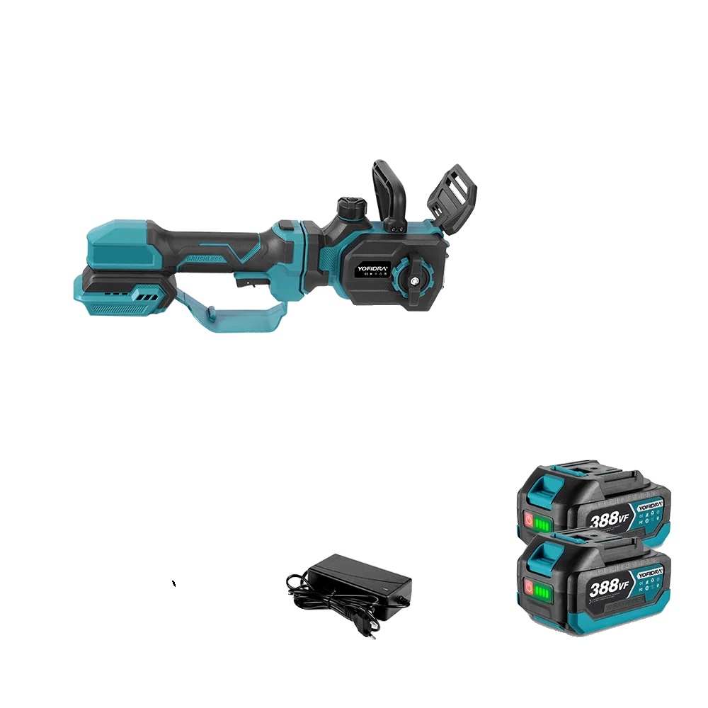 Akku-kettensäge, 12 Zoll, Bürstenloser Motor, Teleskopdesign