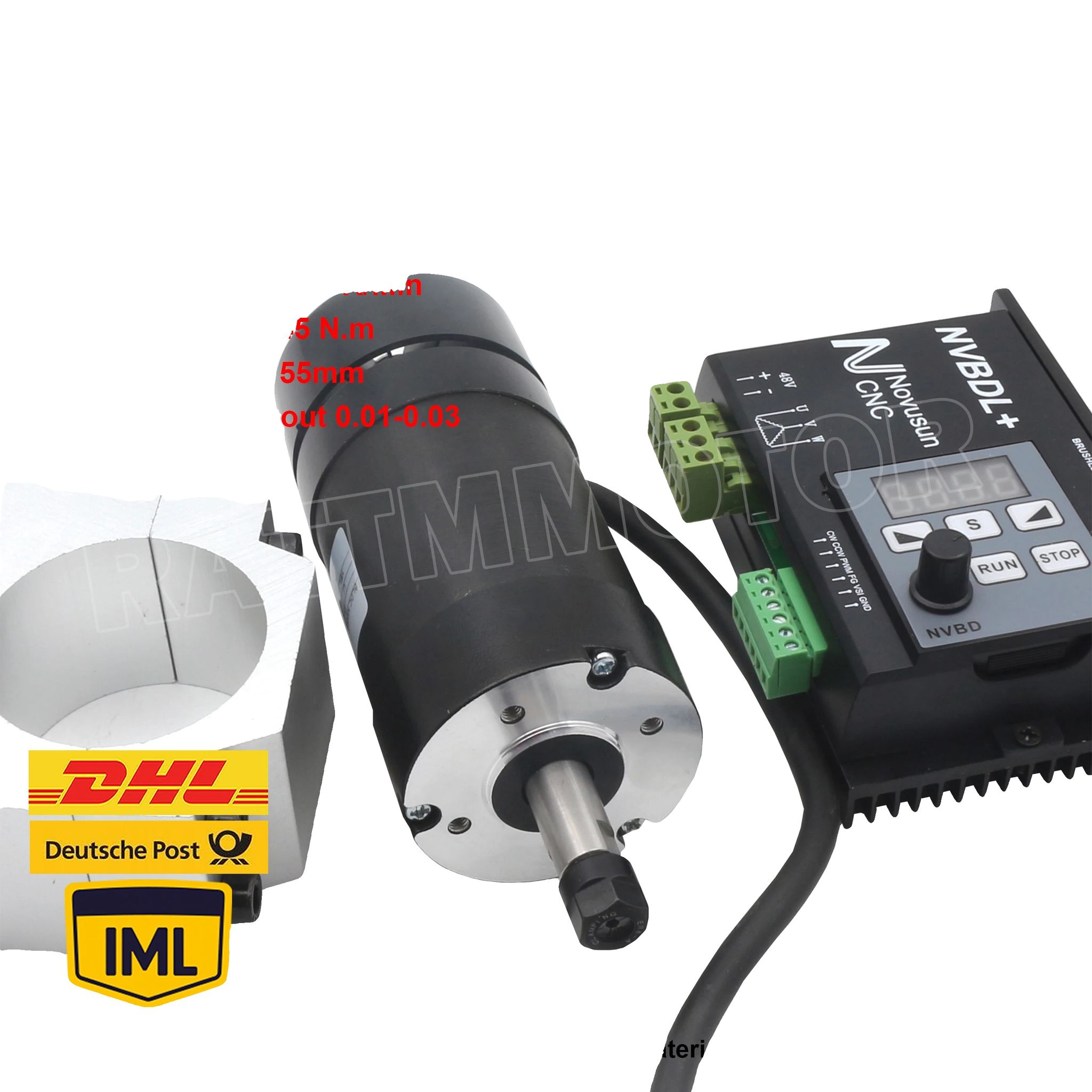 Bürstenloser Spindelmotor, 400 W Leistung, 48 V Eingangsspannung, Maximale Drehzahl 12.000 U/min, Er8-kompatibel, 600-w-treiber Im Lieferumfang Enthalten