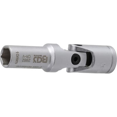 Bgs Technic - bgs - Glühkerzen-Gelenk-Einsatz Sechskant Antrieb Innenvierkant 10 mm (3/8') sw 10 mm - 2982