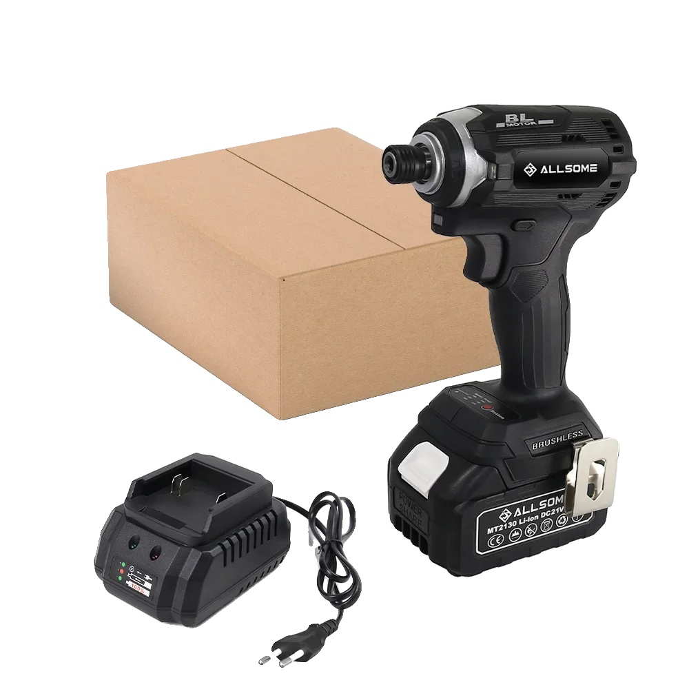 Schlagschrauber, Bürstenloser Motor, Led-arbeitsleuchte, 1 Akku, 1 Ladegerät