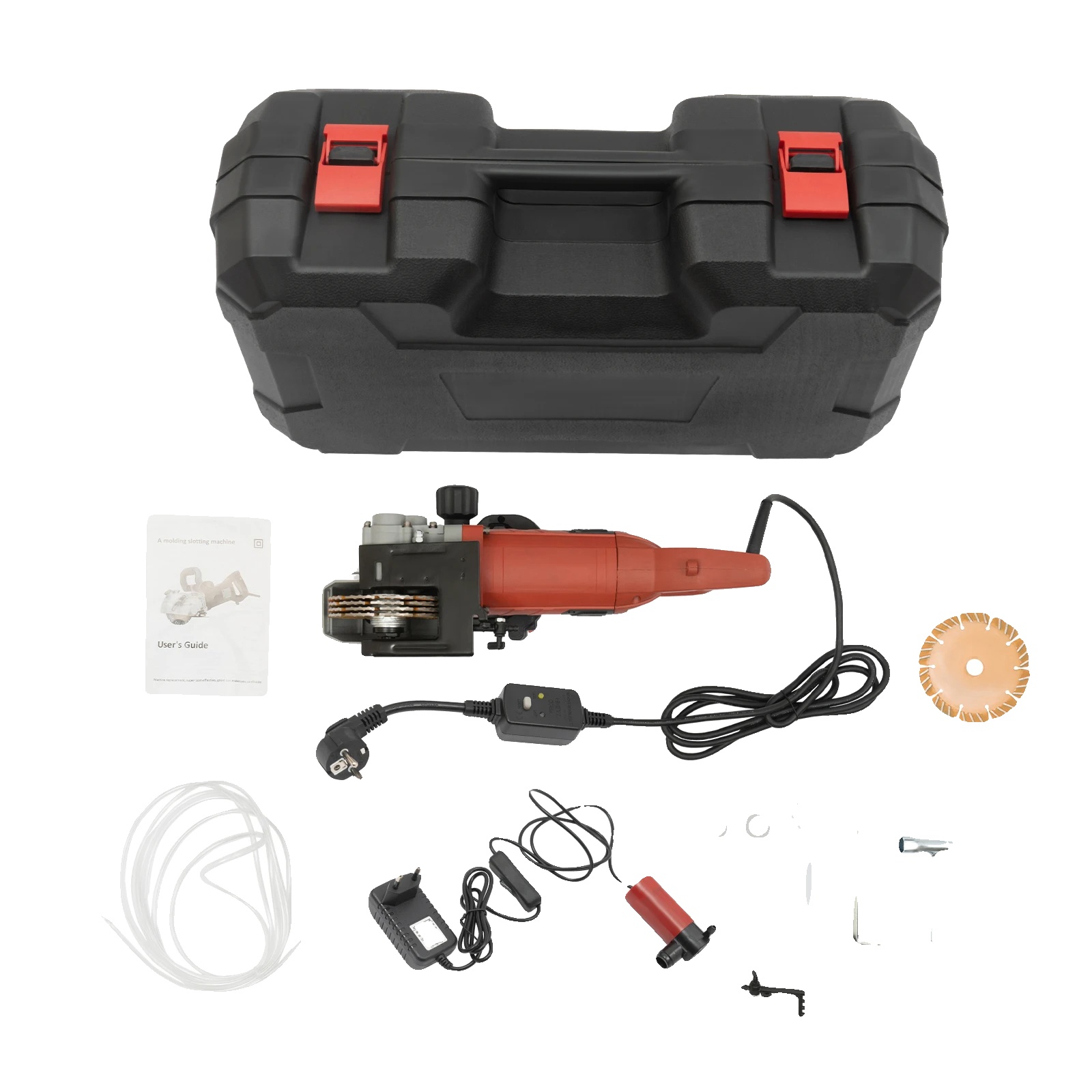 Wandnutfräsmaschine, 4800-w-motor, 6200 U/min Drehzahl, Diamantlegierungssägeblatt, Einstellbare Tiefe, Einstellbare Breite
