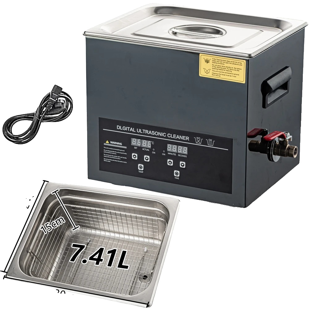 Ultraschallreiniger, Digitale Steuerung, Heizfunktion, 10 L, 240 W, 220 V, Eu