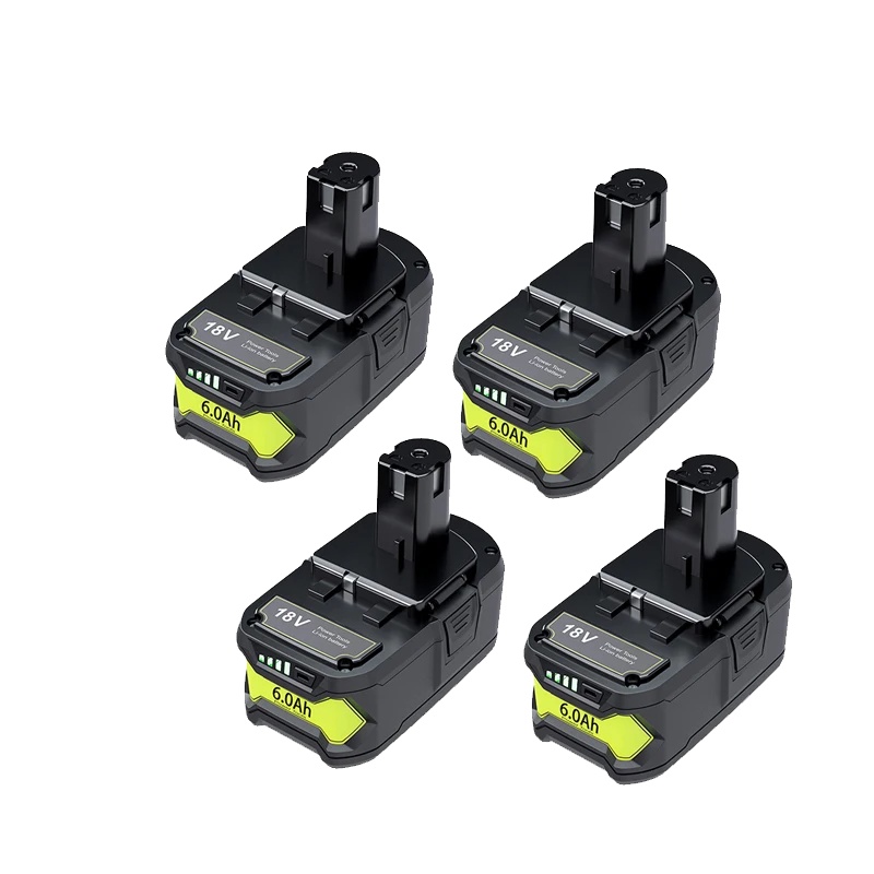 Akkuadapter, 18 V, 6000 Mah, Kompatibel Mit Ryobi, 4 Akkus