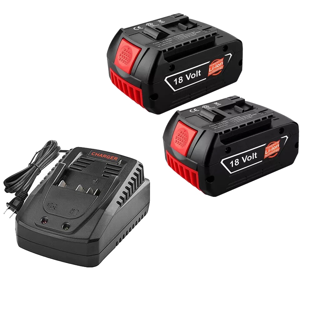 Ersatzakku, 8000 Mah Kapazität, Kompatibel Mit Elektrowerkzeugmodellen, 2 Akkus, 1 Ladegerät
