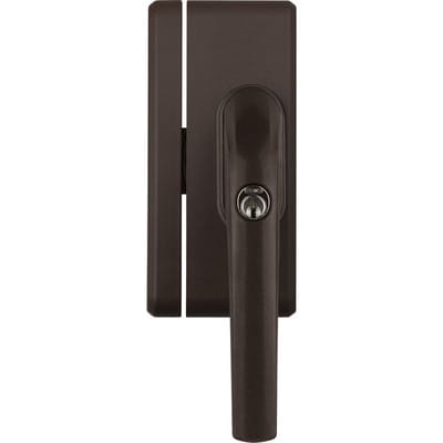 Fenstersicherung FO400 für DM30-37mm gleichsperrend - Fenstergriff mit Schloss ideal als zusätzlicher Einbruchsschutz, braun - Abus