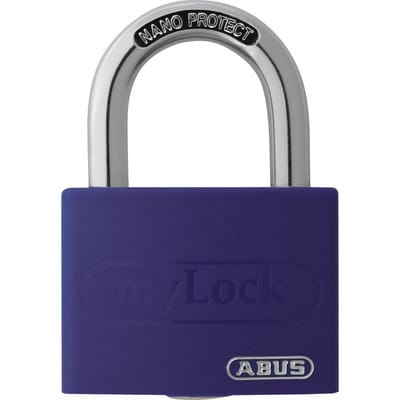 FP - Zylindervorhangschloss T65AL/40 lila gl. Schlosskörperbreite 43 mm Aluminium gleichschließend