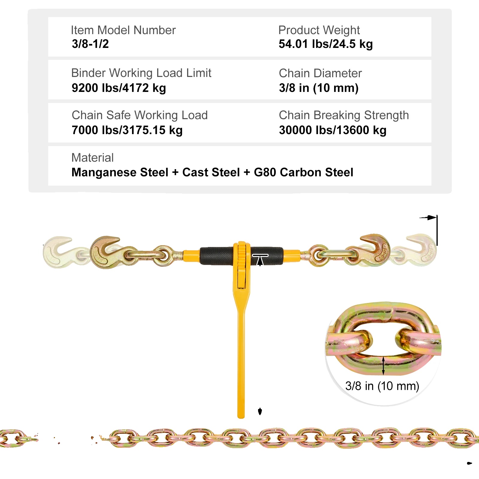 Maschendraht-set, Robuste Ausführung, Hohe Tragfähigkeit, 10 Fuß
