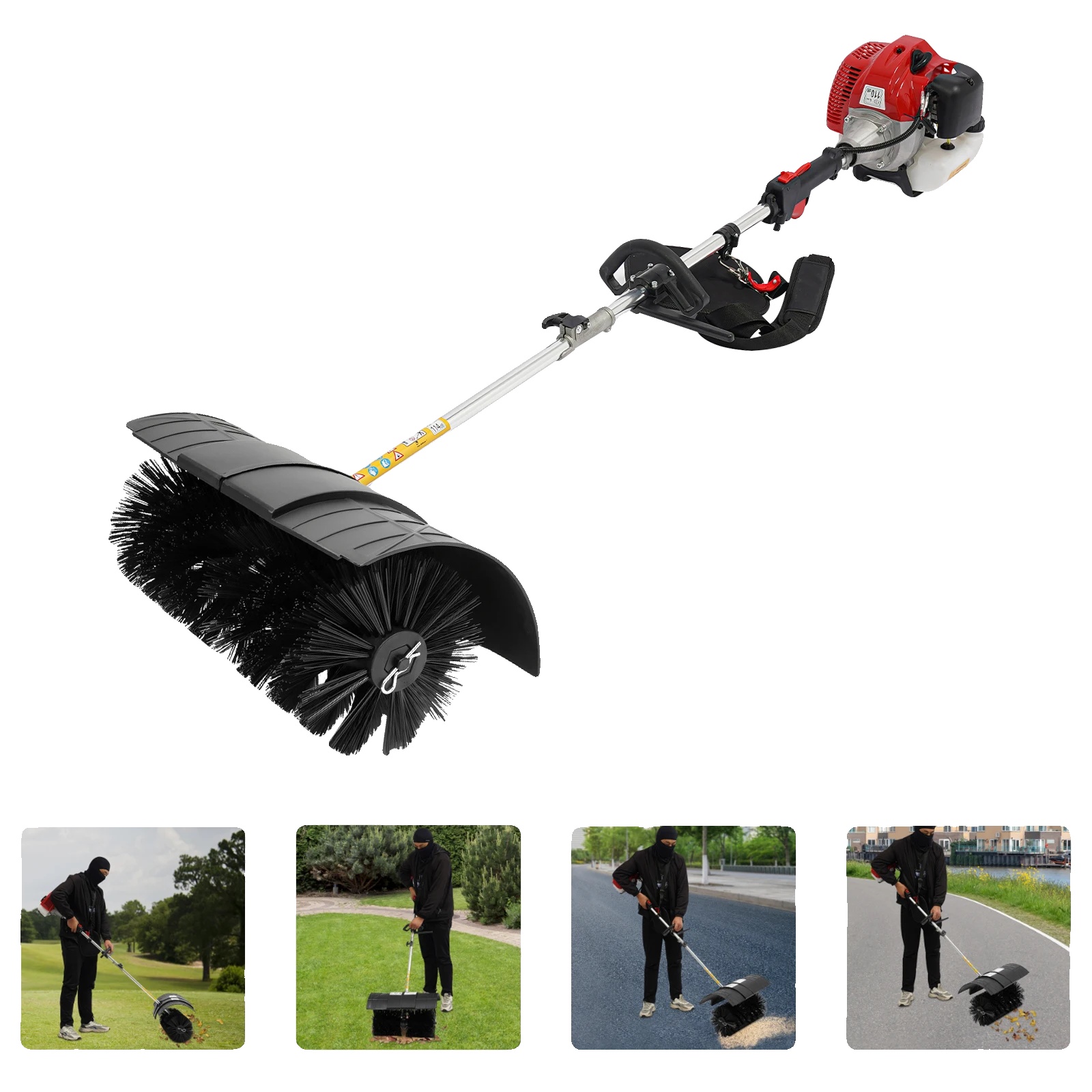 Rasenkehrmaschine, 2,3 Ps Motor, 52 Cm Bürstenbreite, Leichtes Design, Ergonomischer Griff, Hohe Leistung