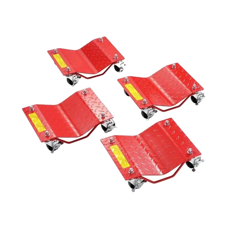 Fahrzeugtransportwagen, Tragkraft 8000 Lb (ca. 3630 Kg), Robuste Stahlkonstruktion, Rot