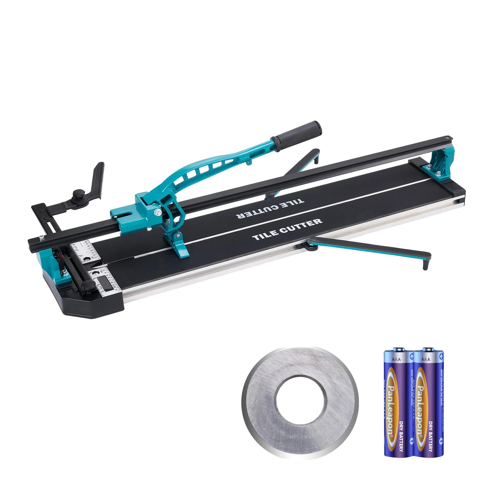 Fliesenschneider, 122 Cm Schnittlänge, 5 Bis 15 Mm Schnittstärke, Infrarot-positionierung, Verstellbare Standfüße, Robuste Metall- Und Gummikonstruktion