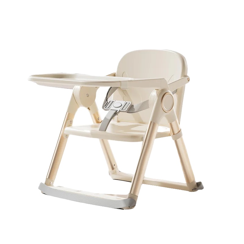 Babysitzerhöhung, Tragbares Design, Höhenverstellbar, Elfenbein