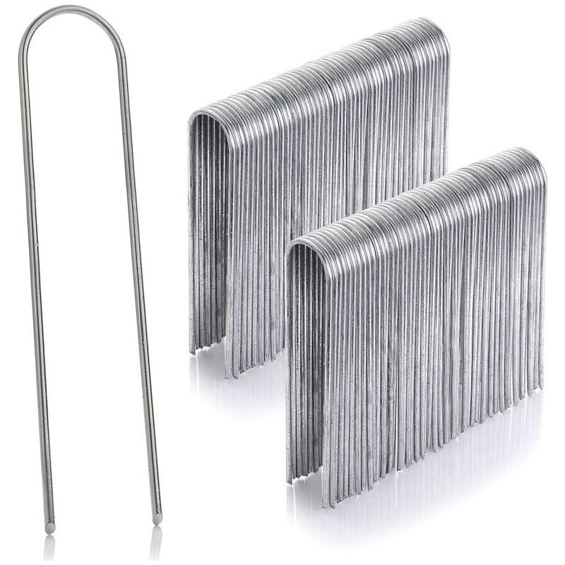 Befestigung Und Installation Von Kunstrasen: Packung Mit 50 Befestigungsstiften Aus Verzinktem Edelstahl, 100 Mm Hoch, 25 Mm Lang, 2,9 Mm Durchmesser