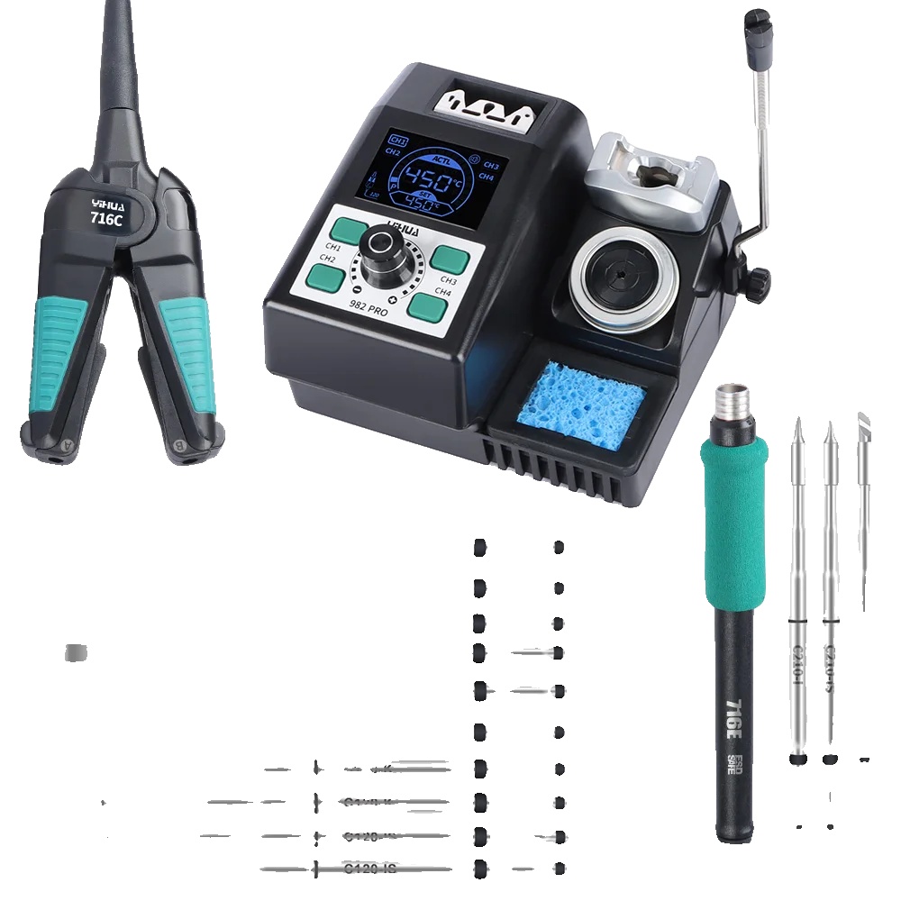 Lötkolben-set, Präzisionsspitze, Schnelles Aufheizen, 982 Pro (3), Eu-stecker