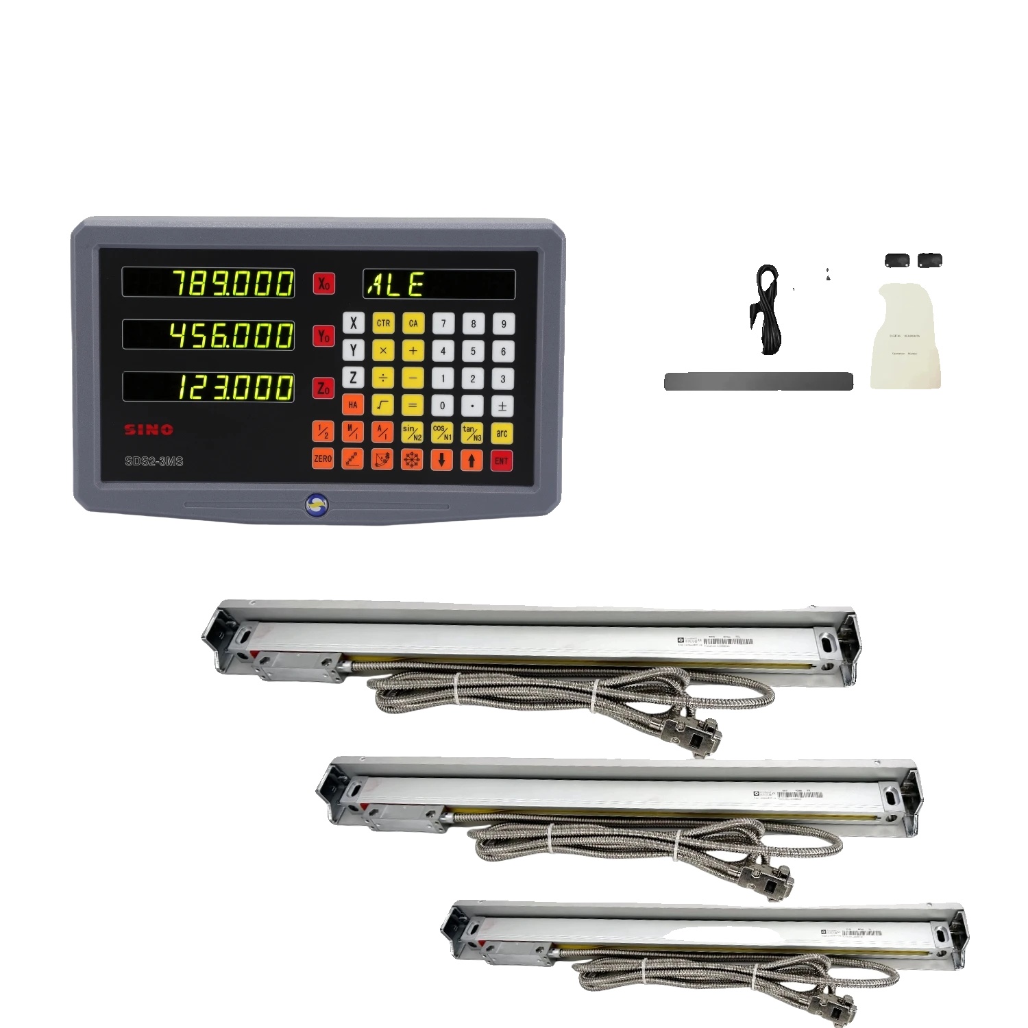3-achsen-digitalanzeige-kit, Hochpräzise Messung, Vielseitige Kompatibilität, Komplettset Mit 0,005 Mm Genauigkeit