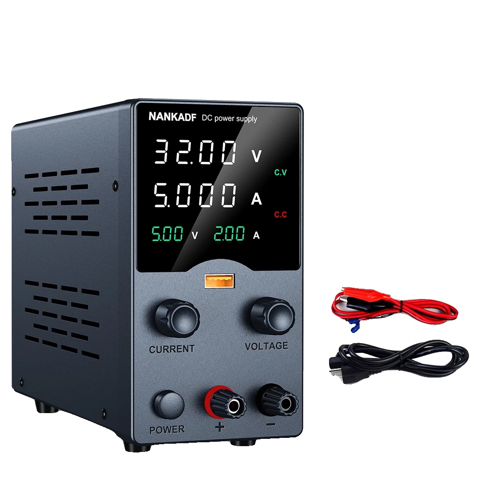 Gleichstromnetzteil, Einstellbare Spannung, Hochpräzises Display, Schwarz Ga305h 32v5a