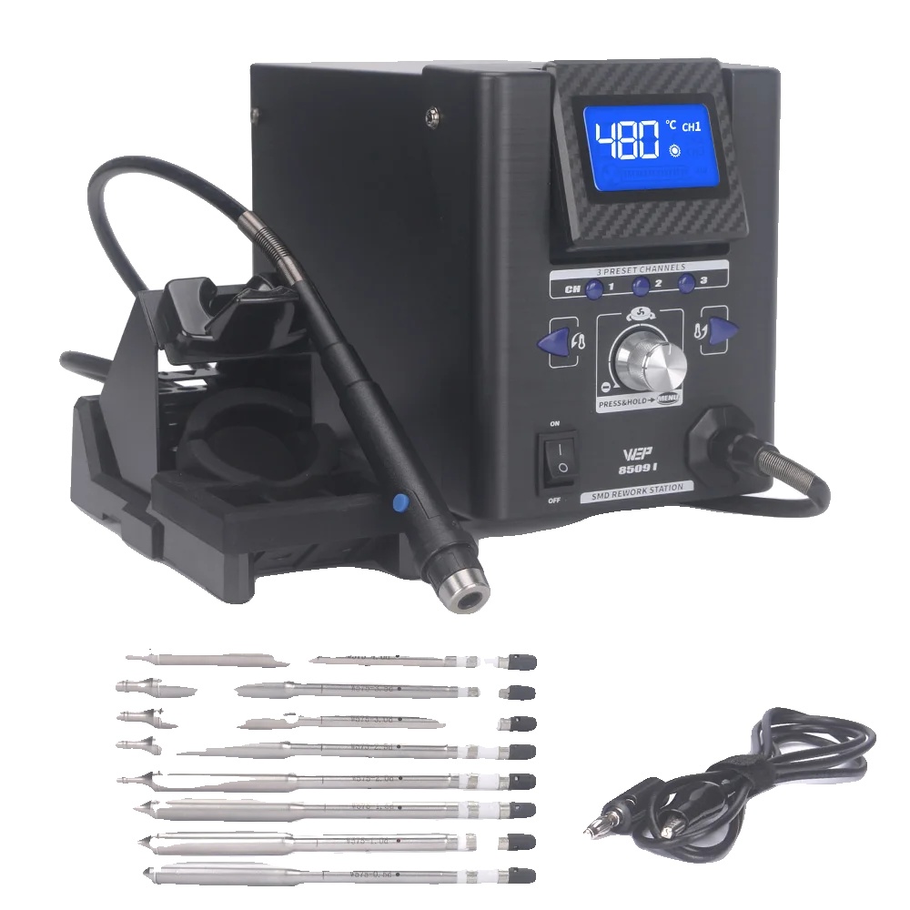Präzisionslötstation, Präzise Temperaturregelung, Schnellwechseldüsen, Wep-8509-i 8 Stück, 220 V Eu