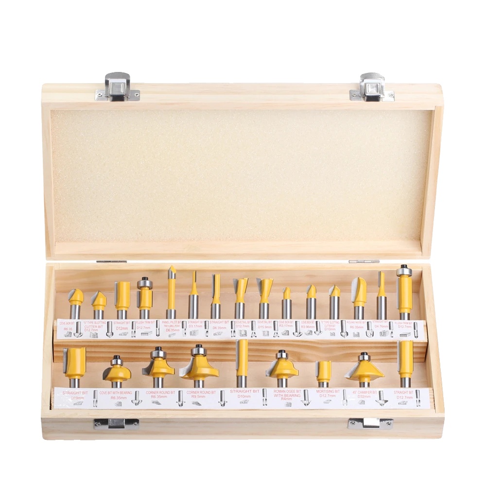Fräserset, 24-teilig, Kompatibel Mit 8-mm-schaft, 1 Set