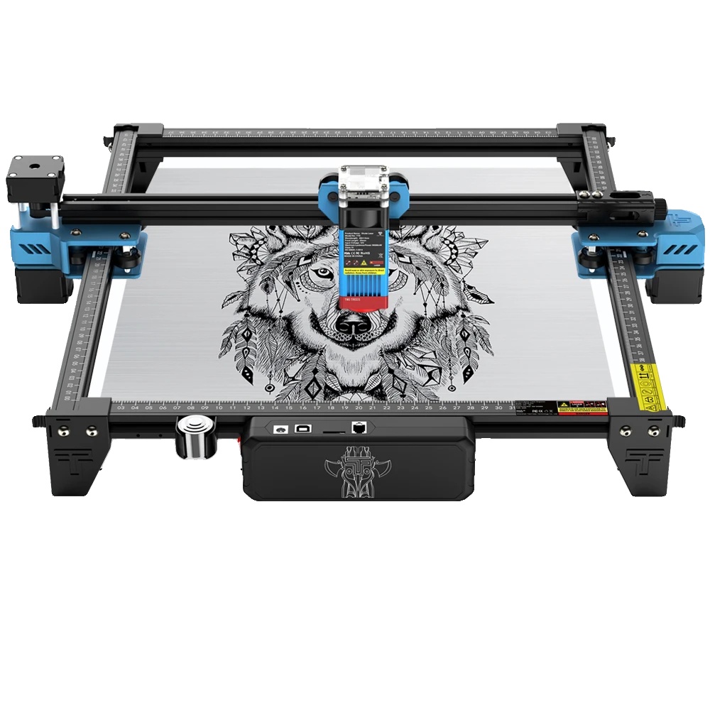Cnc-lasergravurmaschine, Wlan-steuerung, Kompatibel Mit Verschiedenen Materialien, 4er-pack, 40 W Tts-55 Pro, Eu-stecker