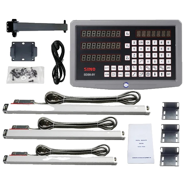 Digitales Anzeigesystem, Metalldisplay, 3-achsen-kompatibilität, Sds6-3v Dro-set