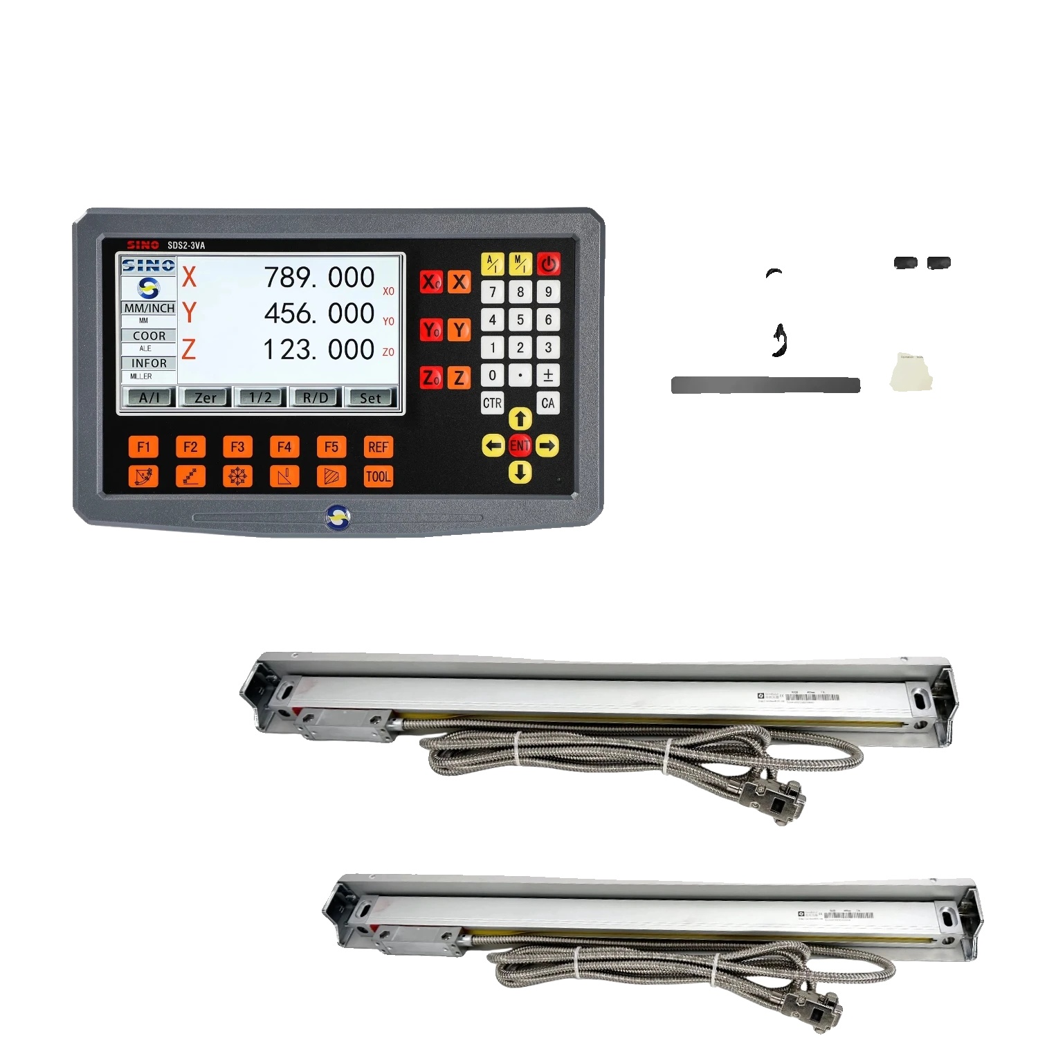 Digitalanzeige, 3-achsen-lcd, Hochpräzise Messung, 0,005 Mm Komplettset