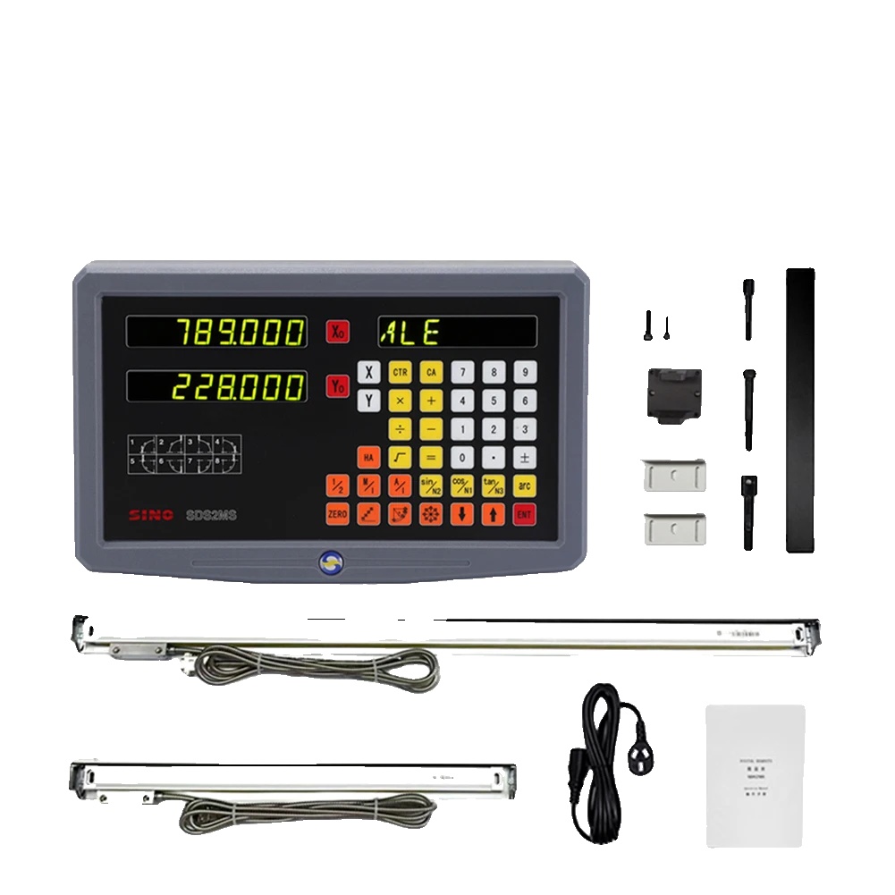 Digitalanzeige-set, Hochpräzise Messung, Vielseitige Kompatibilität, 2-achsen-digitalanzeige-set (5 Μm)